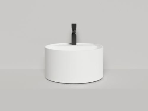 Раковина из искусственного камня S-Sense Salini ARMONIA 130413G 50х50 накладная цвет белый без отверстий под смеситель - фото 3